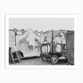 Circus Wagons Made By Mr, Whitmarsh Alger I E Archer , Montana By Russell Lee 1 Art Print