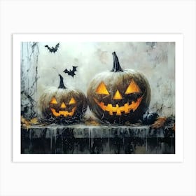 Halloween Pumpkins 21 Art Print