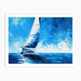 Sailboat On The Ocean 2 Art Print