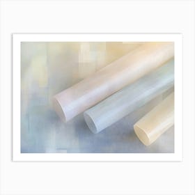 Three Plastic Tubes Art Print