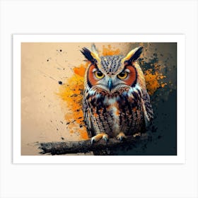 Owl Painting 3 Art Print