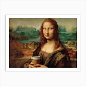 Monalisa's Timeless Elegance Meets Modern Convenience Art Print