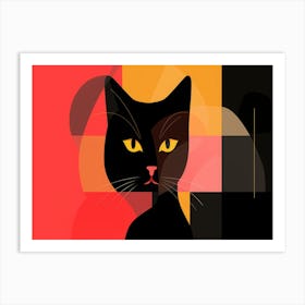 Abstract Cat 7 Art Print