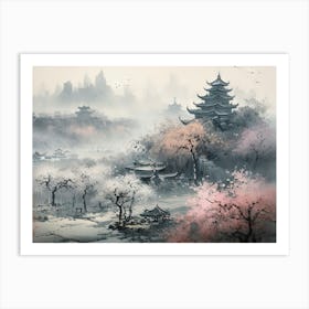 Chinese Landscape Painting 23 Art Print