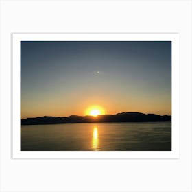 Sunset Over The Sea In Cabo San Lucas (Mexico Series) Art Print