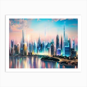 Cityscape 74 Art Print