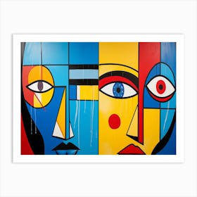 Two Faces 1 Art Print