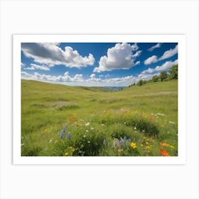 Wildflowers Paintings Art Print 1 Poster