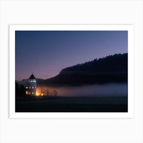 Foggy evening 1 Art Print