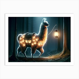 Magical Light Lama Art Print
