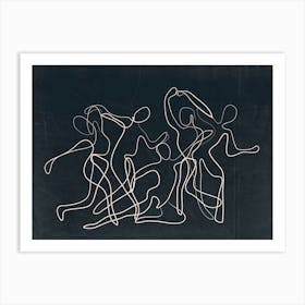 Minimal Line Movement 2 Art Print