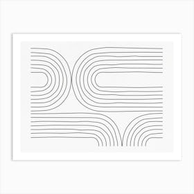 Wavy Lines 1 Art Print