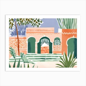 Moroccan Garden Art Print