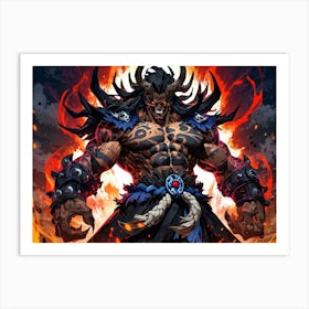 Demon Warrior 1 Art Print