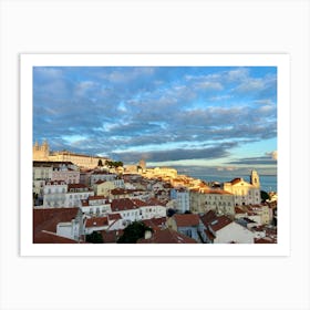 Sunset In Lisbon 3 Art Print