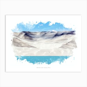 Bulunkou Lake, Xinjiang, China Art Print