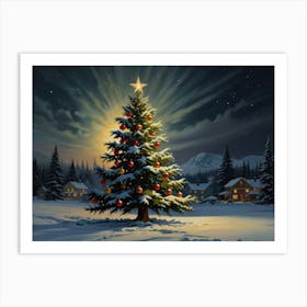 Christmas Tree art 1 Art Print