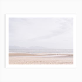 People On Beach Art Print