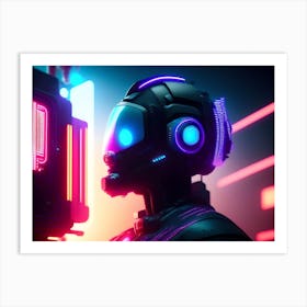 Futuristic Man12 Art Print