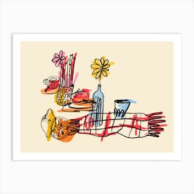 Picnic day Art Print