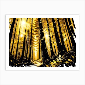 Golden Forest Art Print