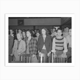 Untitled Photo, Possibly Related To High School Girls At Americanization Program, Eufaula, Oklahoma By Russell Lee Art Print