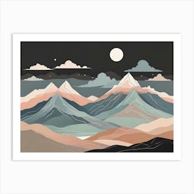 Mountain Landscape Art Print