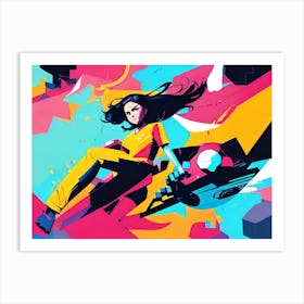 Girl In Yellow Art Print