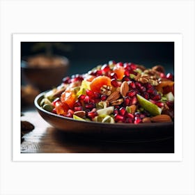 Pomegranate Salad Art Print