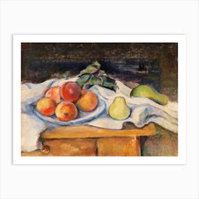 Fruit On A Table, Paul Cézanne Art Print