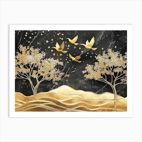 Doves In The Sky 1 Art Print