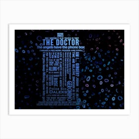 Doctor Who The Doctor Tardis Poster