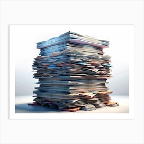 Stack Of Papers And Documents 1 Art Print