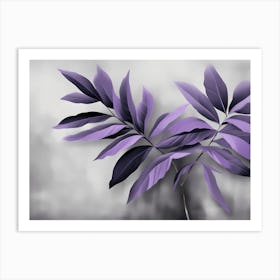 Purple Leaves, Home and Office decor, 1280 Art Print