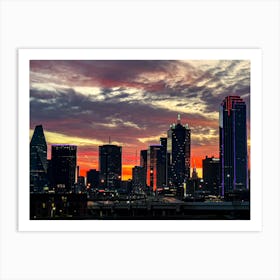 Dallas Texas Sunrise Art Print