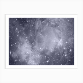 Lavender Galaxy Space Background Art Print
