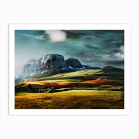 Landscape With Mountains 2 Art Print