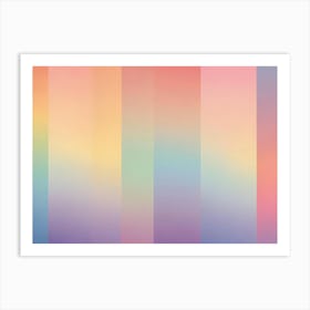 Abstract Image Of A Gradient Background With Vertical Stripes Of Color Art Print