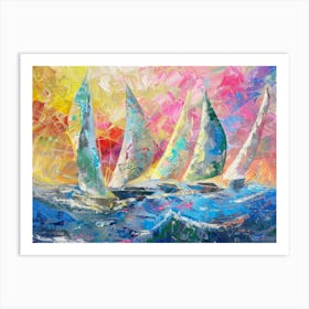 Sailboats 30 Art Print
