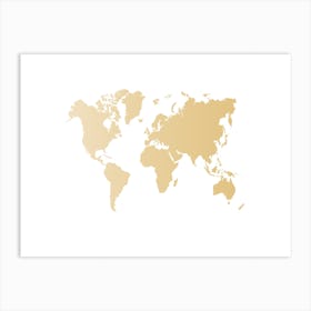 World Map 22 Art Print