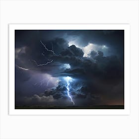 Lightning In The Sky Art Print