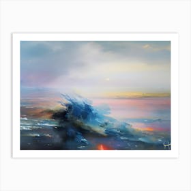 Explorer Series Frozen Waves Art Print