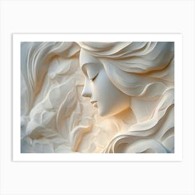 Sculpture Of A Woman Art Print