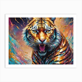 Tiger Face Art Print