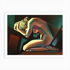 Art Deco Nude 14 08 22 (2022) (4 3 Ratio) Art Print