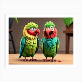 Parrots Art Print