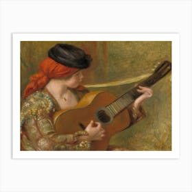Young Spanish Woman With A Guitar (1898), Pierre Auguste Renoir Art Print