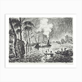 The Flooded Seine (1910), Paul Signac Art Print