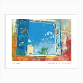 Tel Aviv From The Window Series Poster Painting 1 Art Print