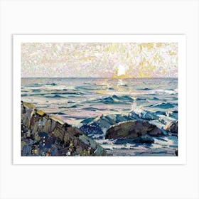 Sunset At The Sea Art Print